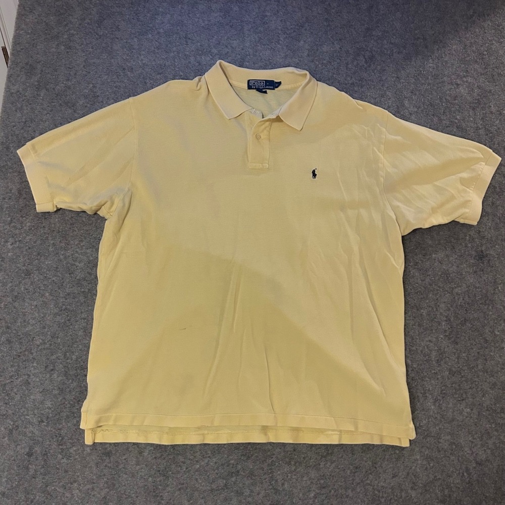 Vintage Polo Ralph Lauren Classic Golf Beach Old Money Polo Shirt Adult 2XL‎
